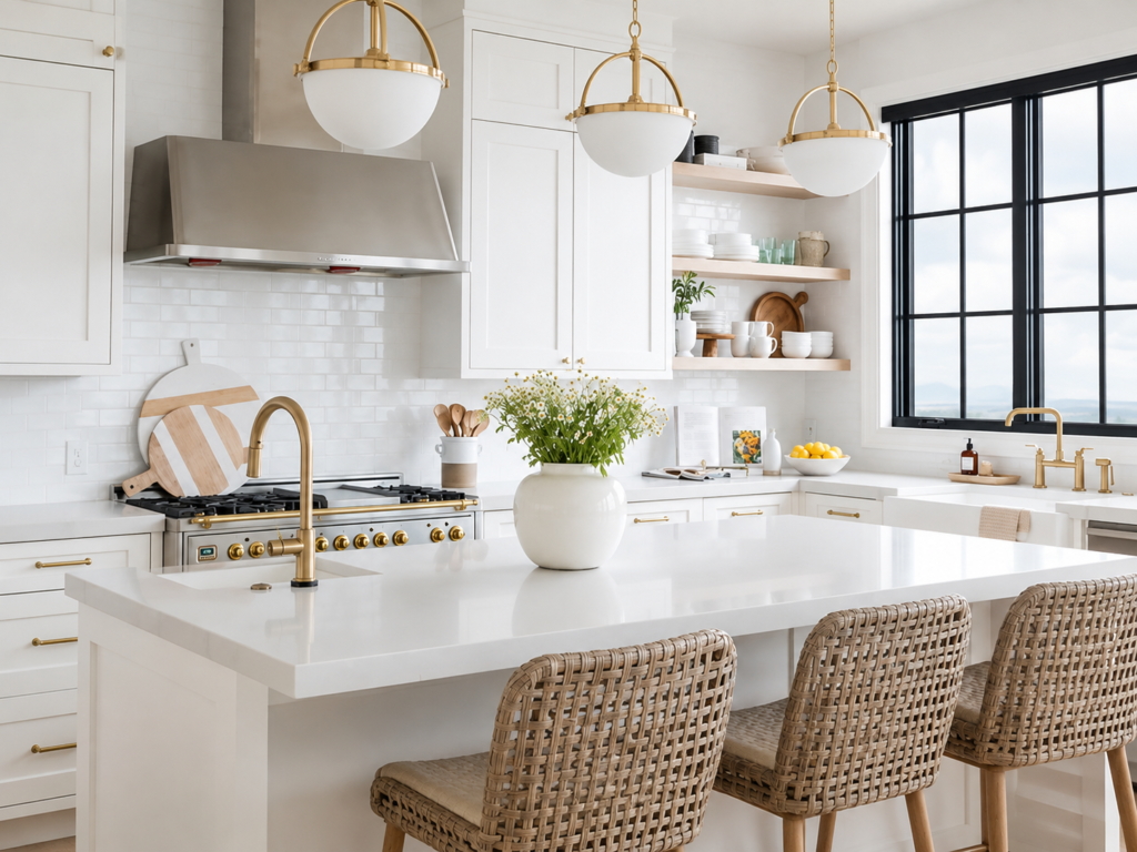 Cocina moderna de una propiedad de inversión